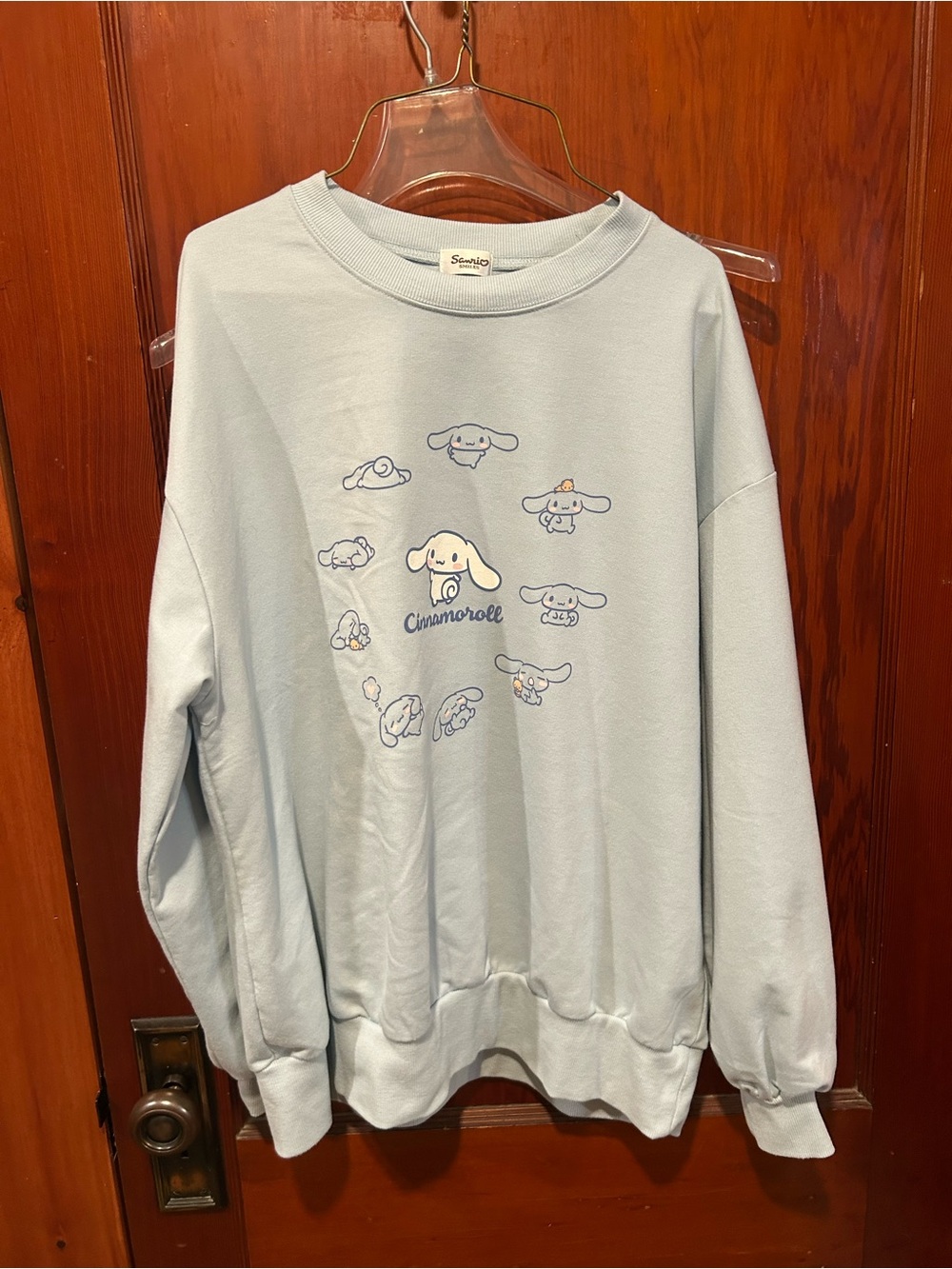Blue Sanrio smiles cinnamoroll crewneck like new